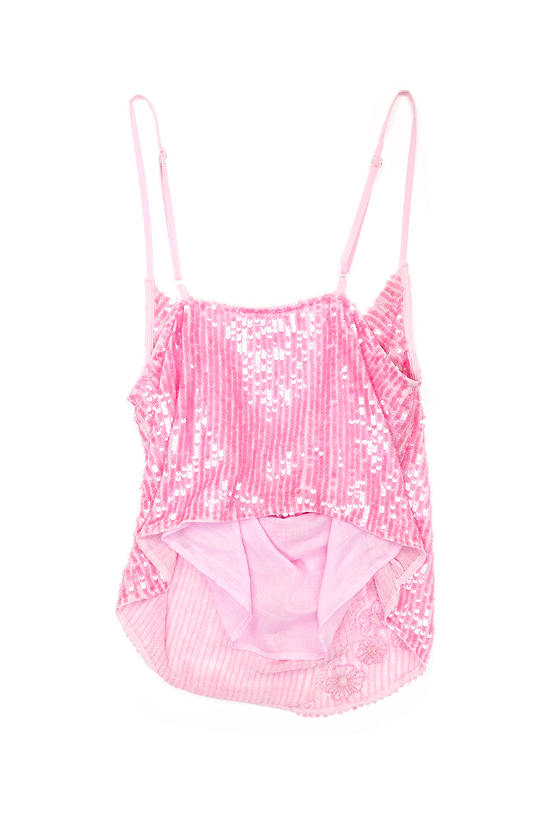 Joanne Pink Embroidered Top