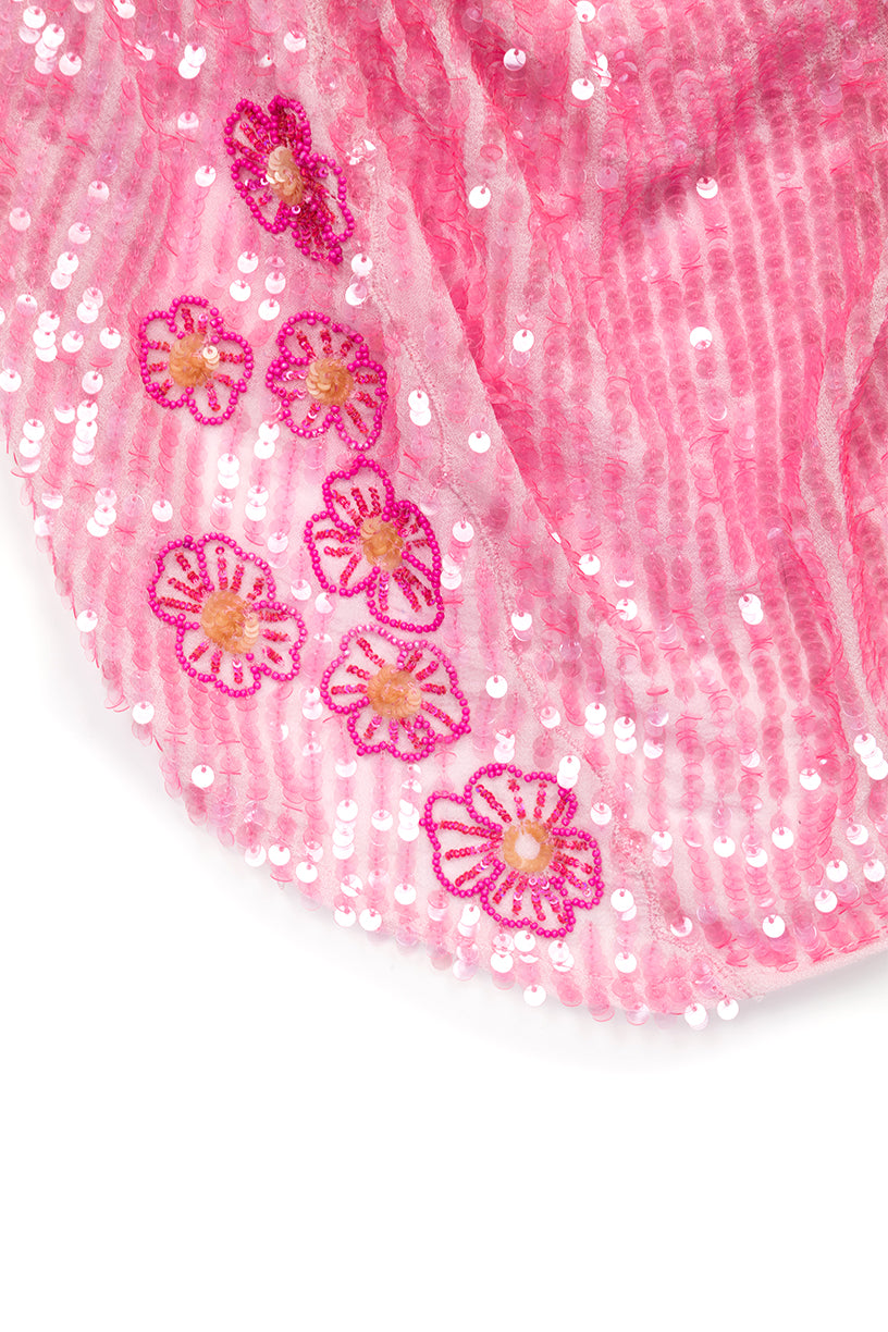 Joanne Pink Embroidered Top