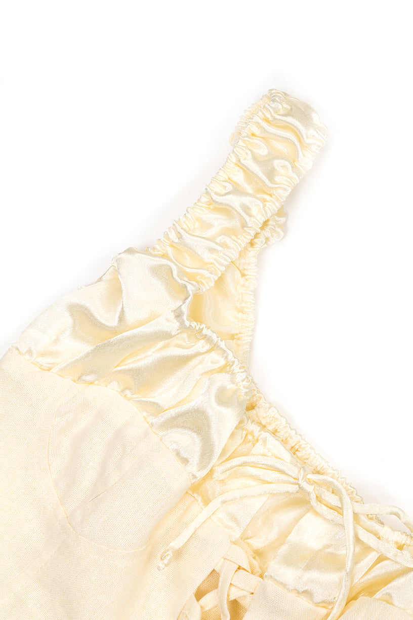 Emma Lace Up Corset - Ivory