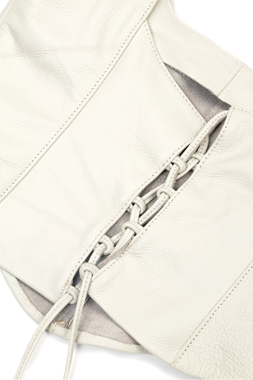 Lesya Leather Corset - Ivory