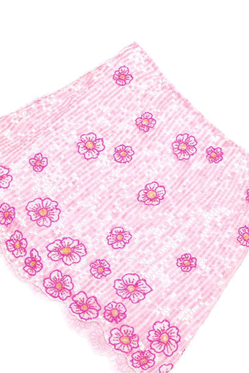 Christine Embroidered Skirt - Pink