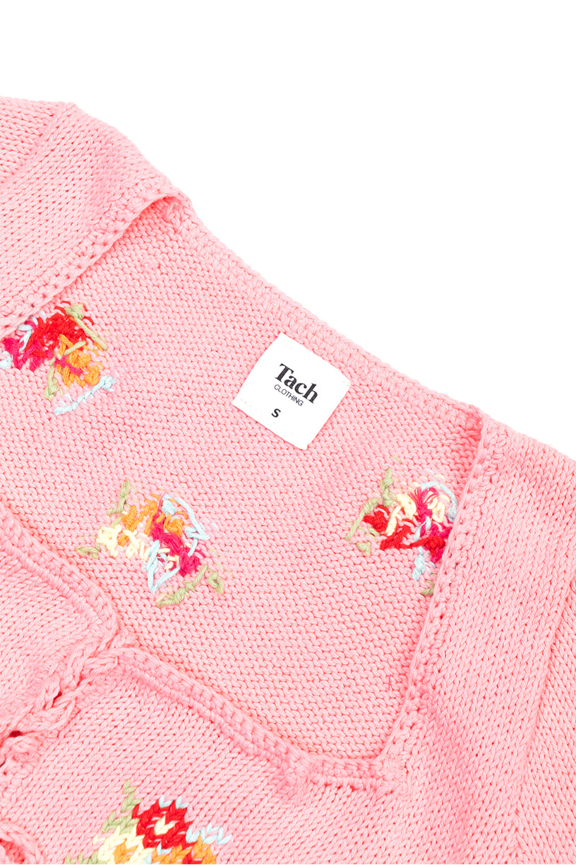 Makina Knitted Top - Pink