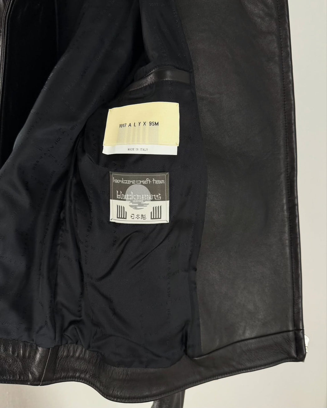 1017 ALYX 9SM x BLACKMEANS LEATHER JACKET