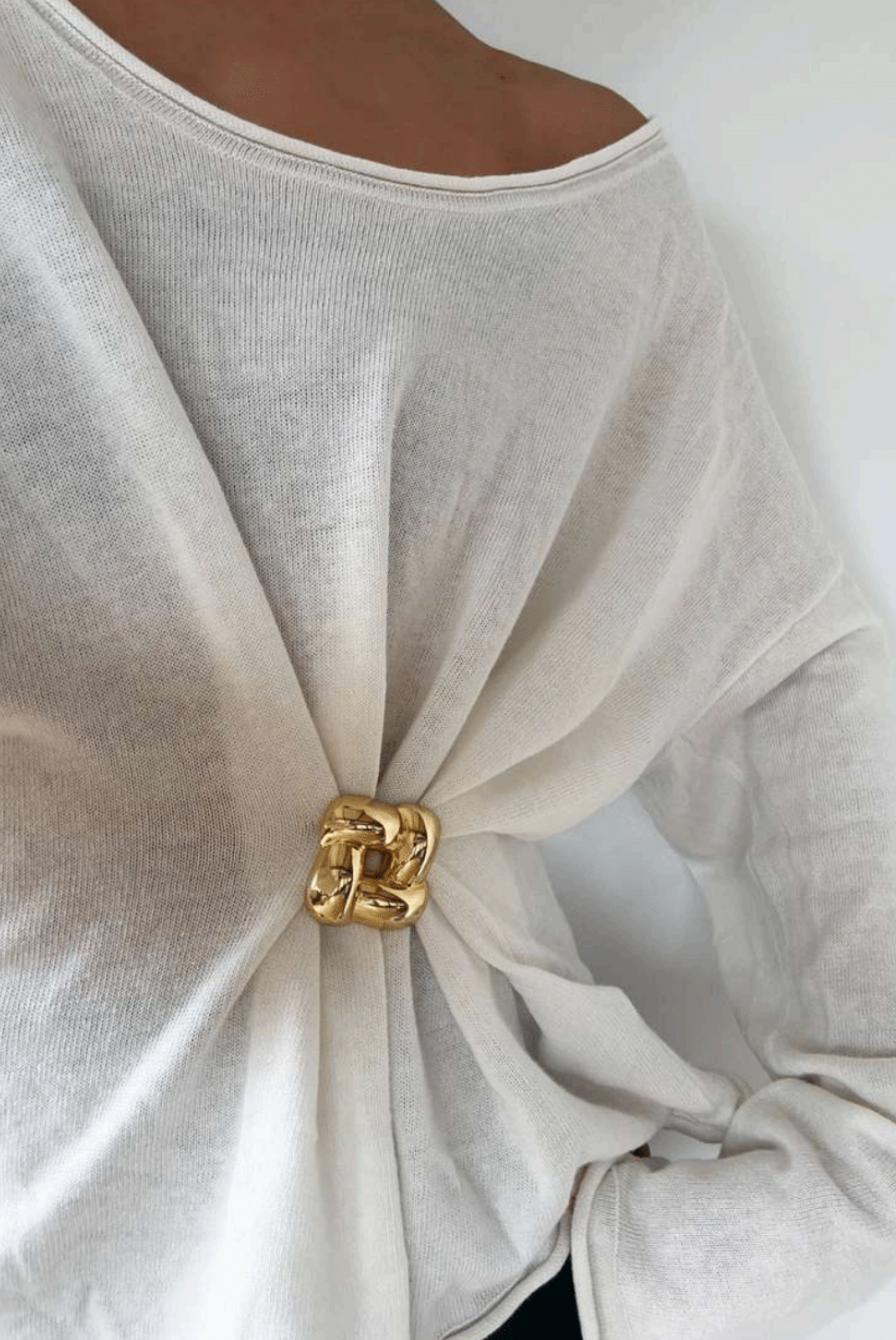 Woven Square Brooch