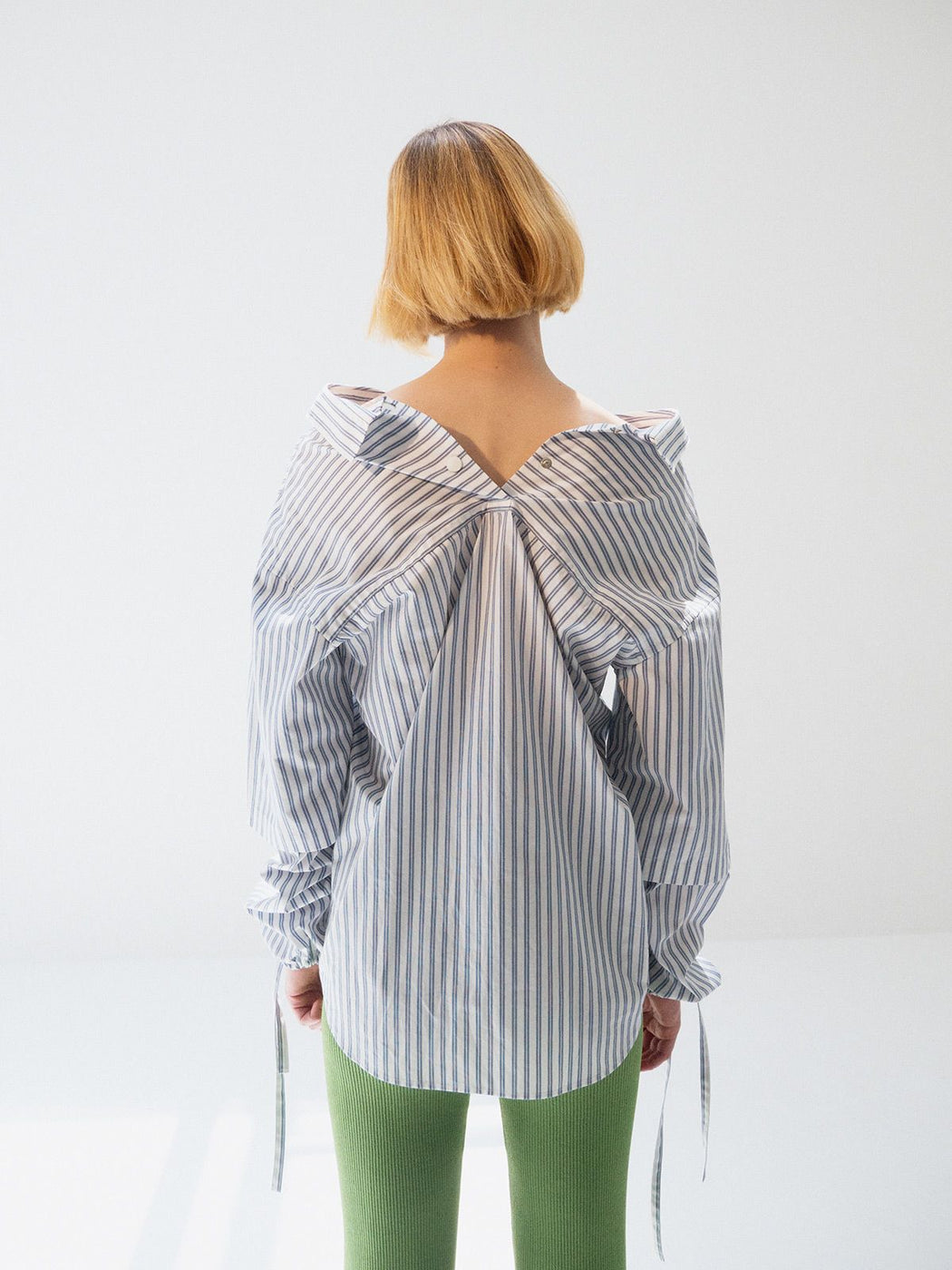 Kudos Soduk Double Sleeve Stripe Shirt - White