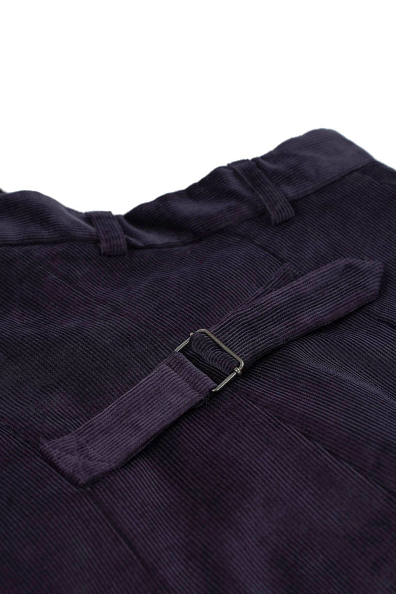 Asymmetrical Pencil Skirt - Navy