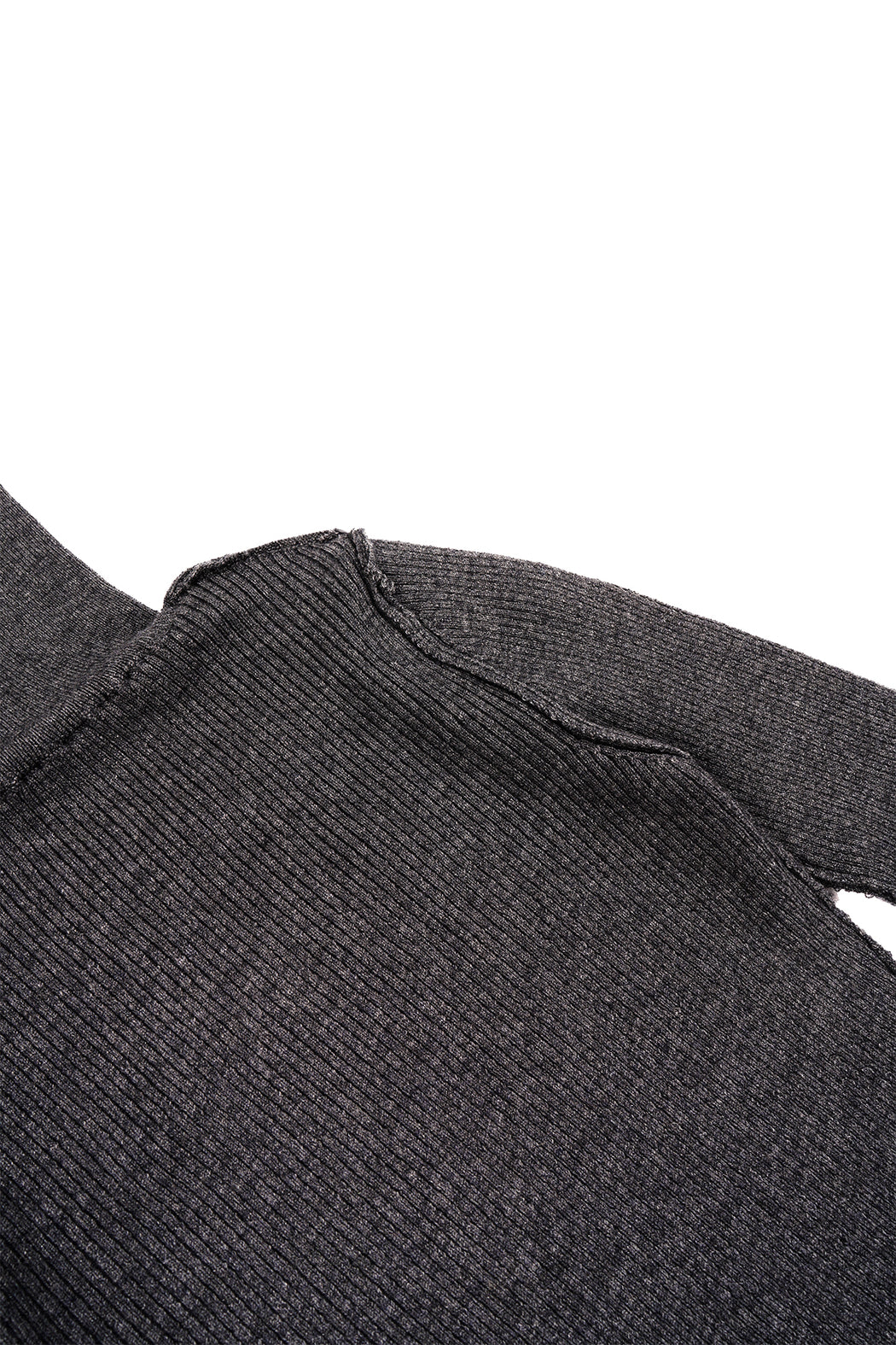 Fit Rib Turtle Knit - Black