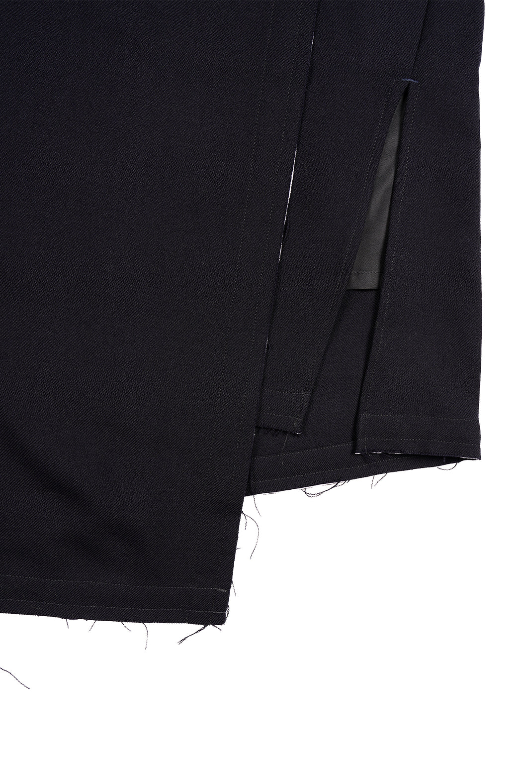 Fringe Finition Skirt - Navy