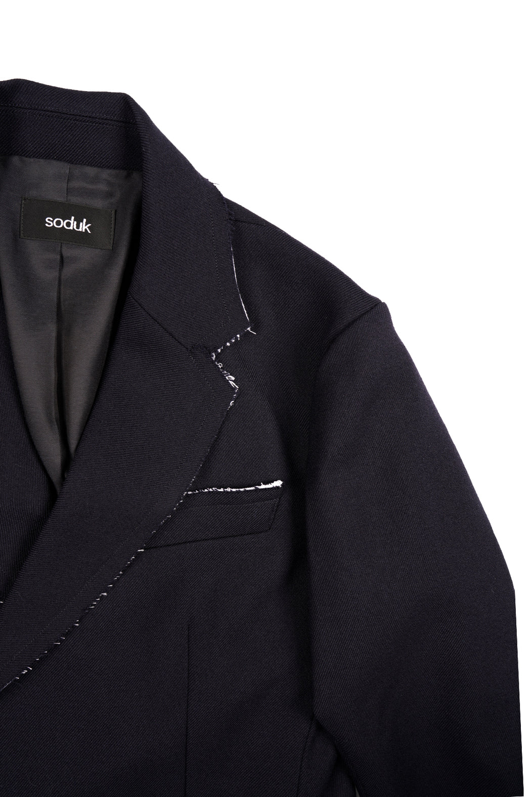 Fringe Finition Jacket - Navy