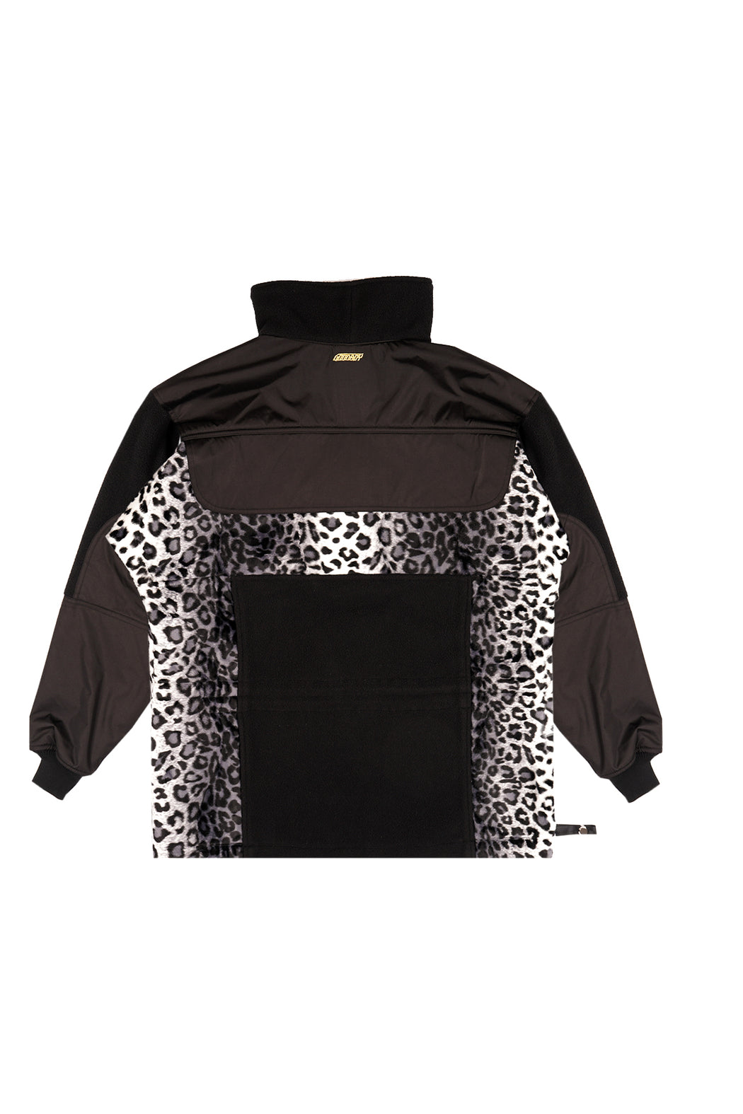 White Leopard Anorak - Black