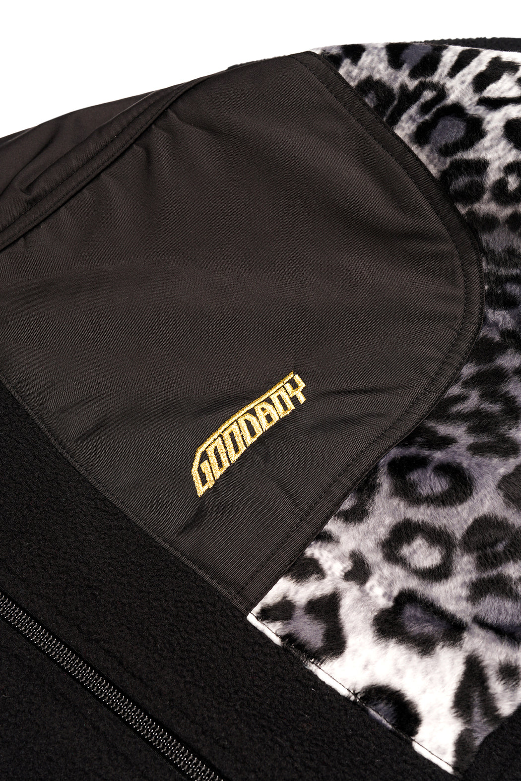 White Leopard Anorak - Black