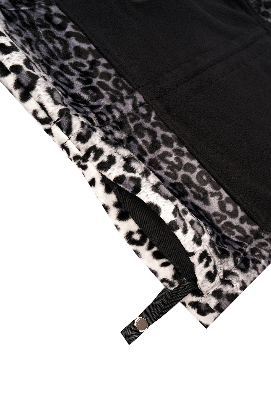White Leopard Anorak - Black