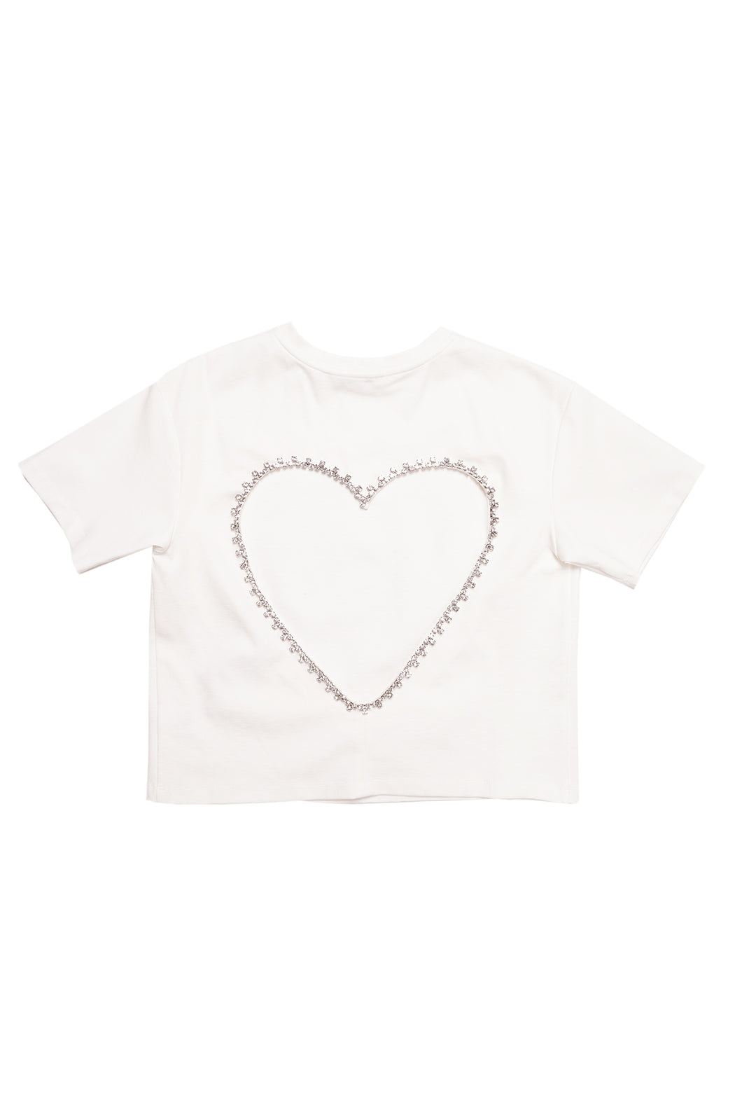 Open Heart Relaxed Tee - White