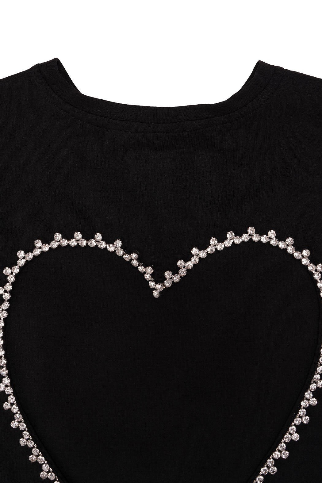Open Heart Relaxed Tee - Black