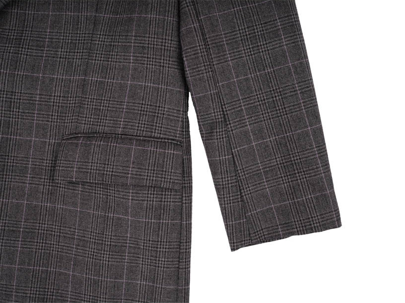 Coat Dress - Grey Plaid