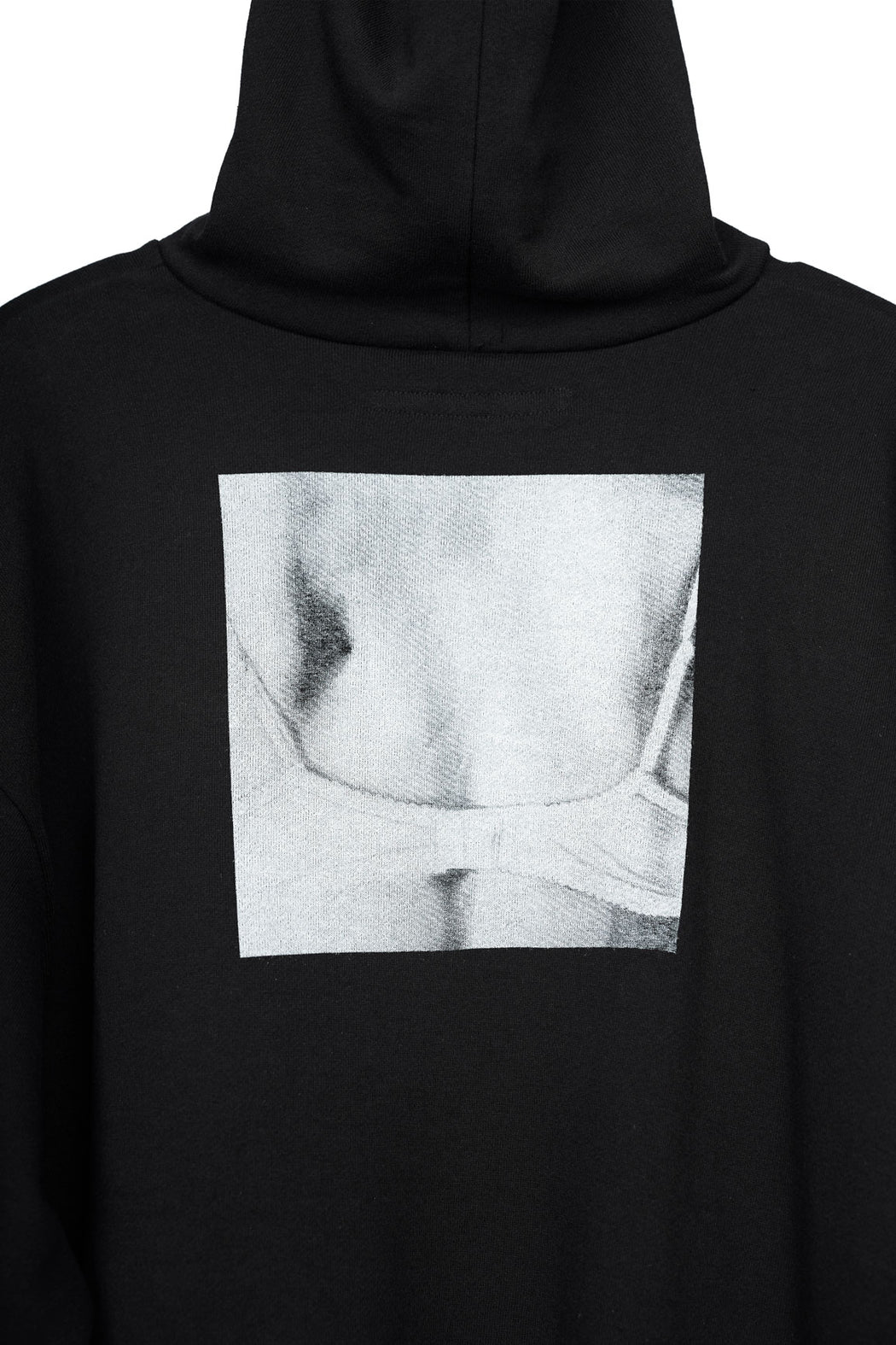Bra Backprint Hoodie - Black