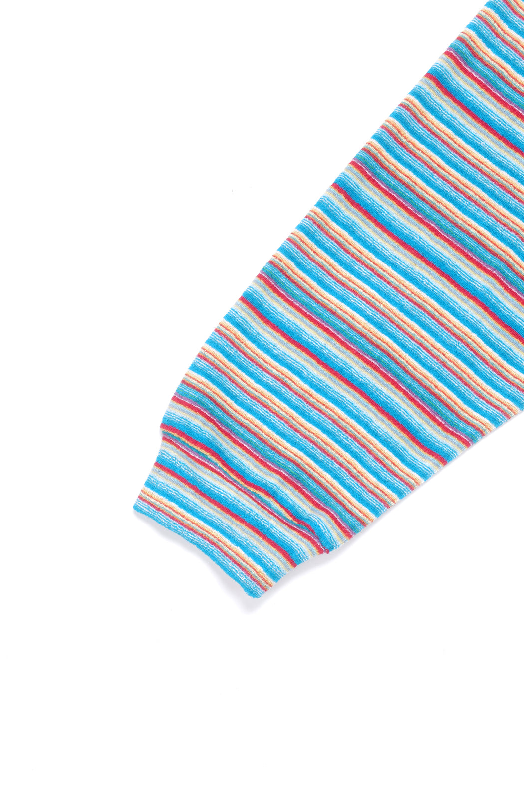 Yellow Logo Stripe LS Tee - blue