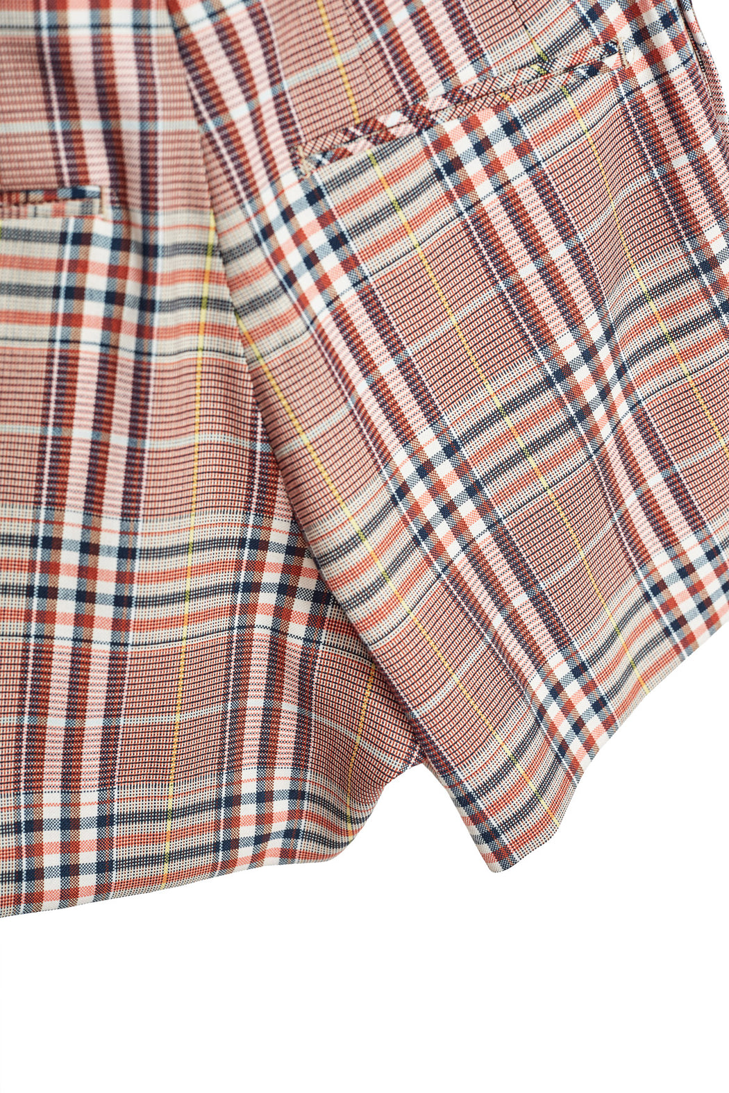 Front Pleated Shorts - Tatan Check Beige