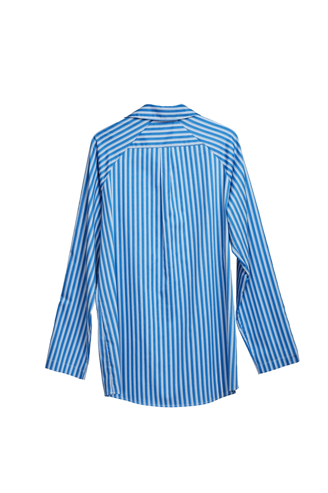 Button Up Pearl Shirt - Stripe Blue