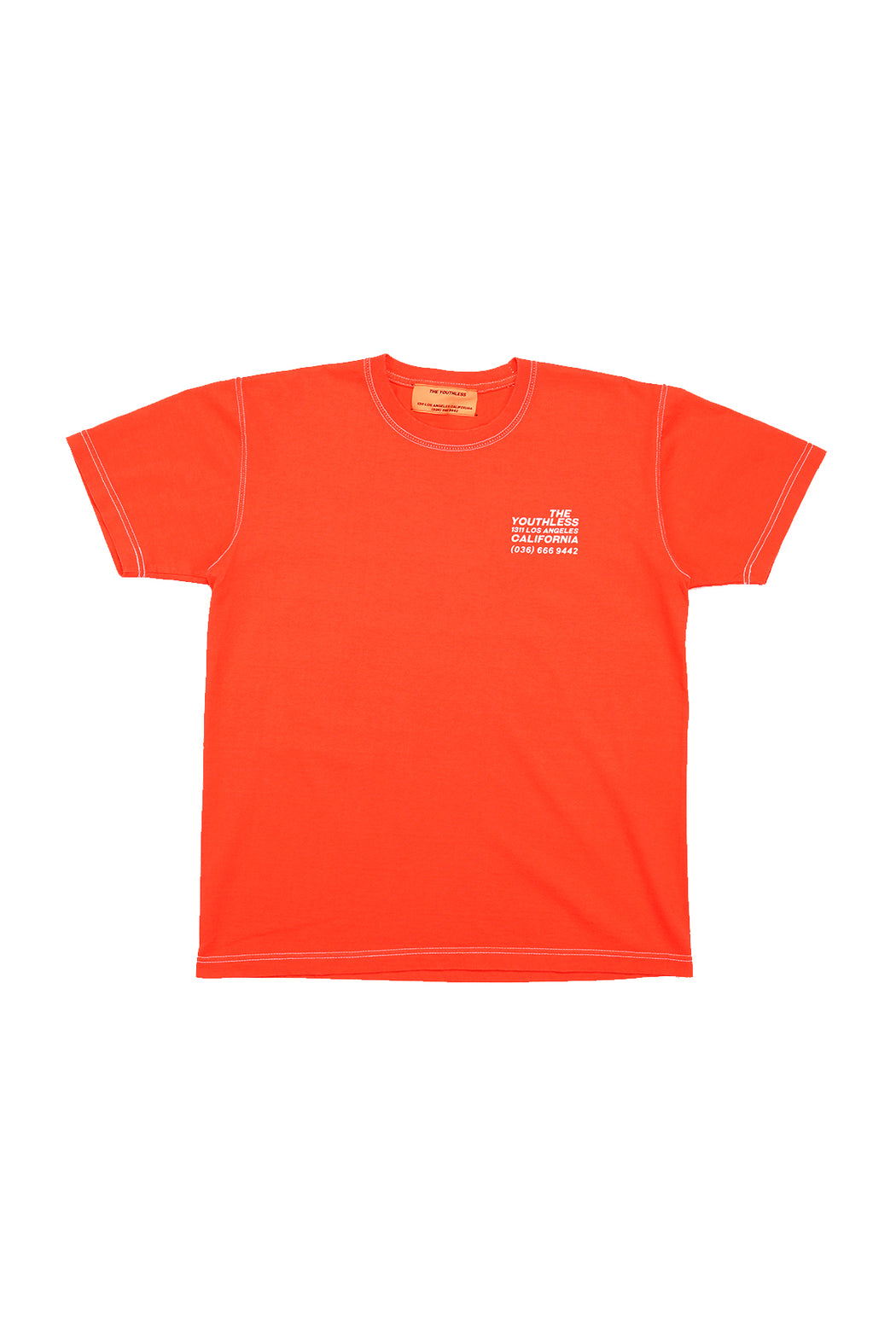 Peace Sign S/S Tee - Pink Orange