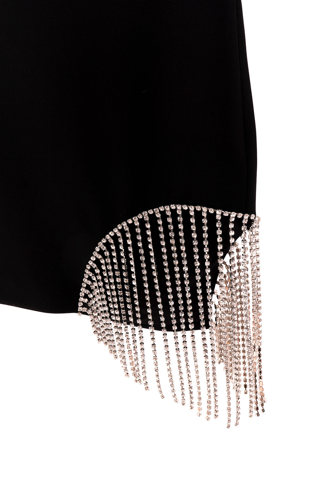 Crystal Fringe Skirt - Black
