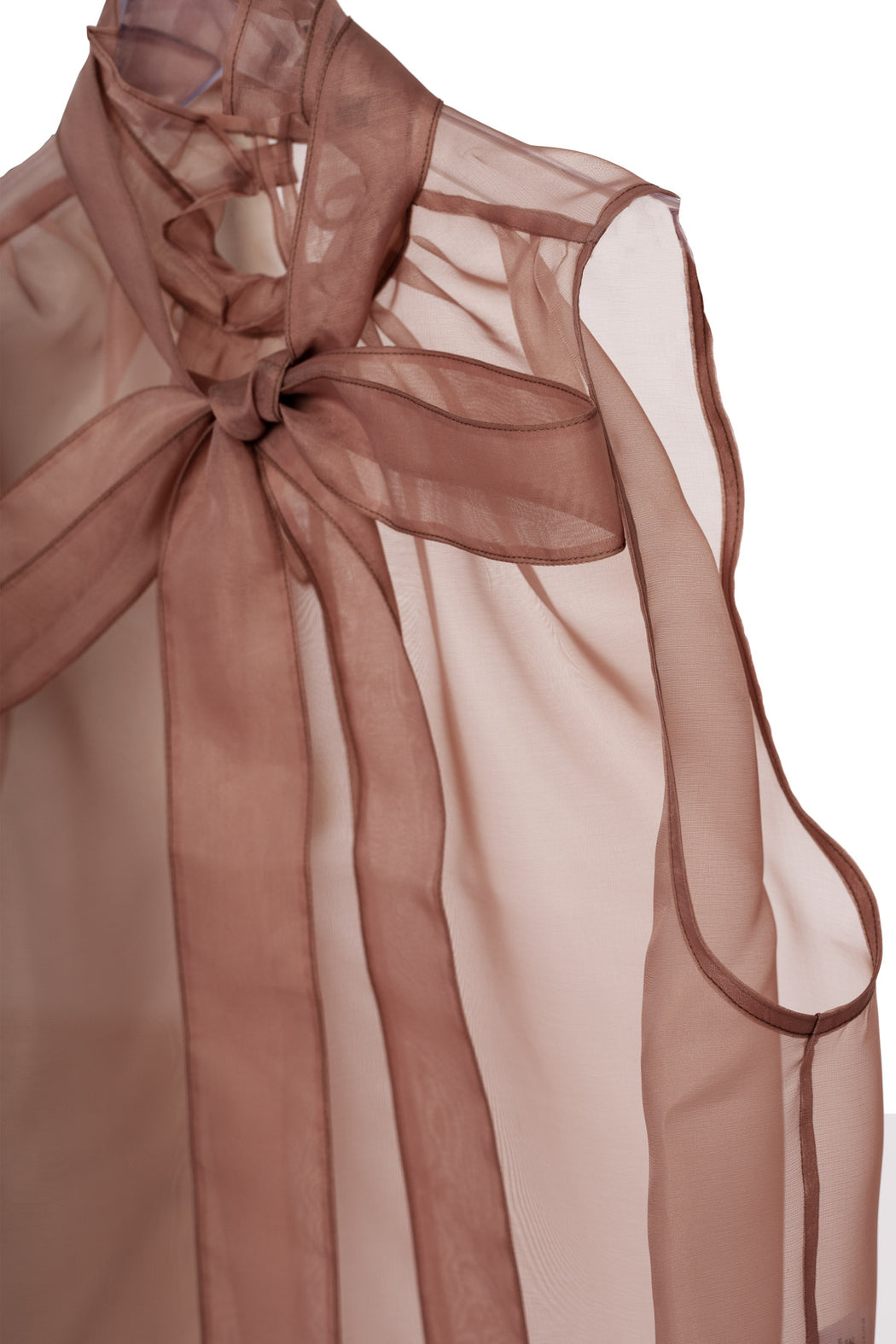 Sleeve Frill Top - Beige