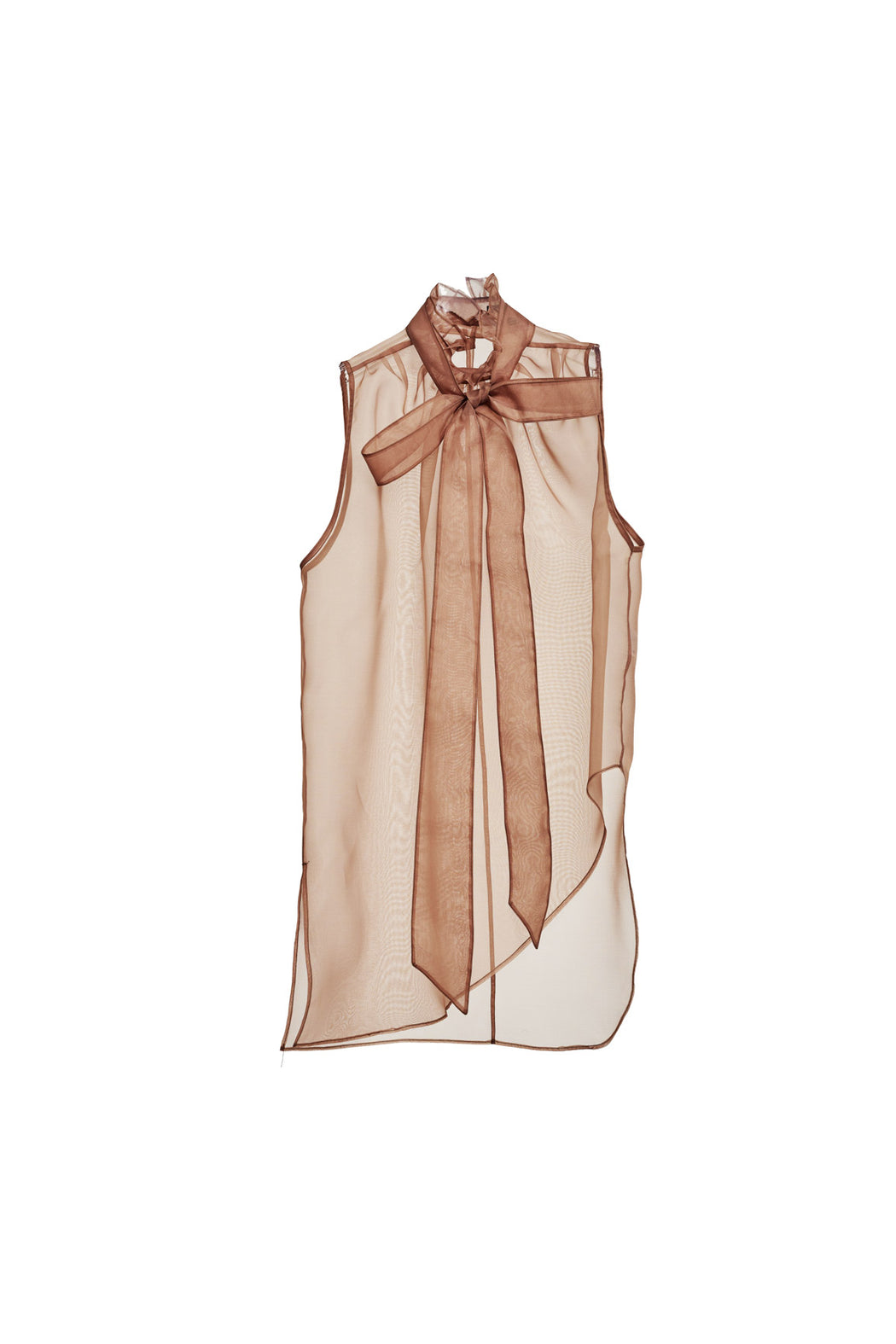 Sleeve Frill Top - Beige