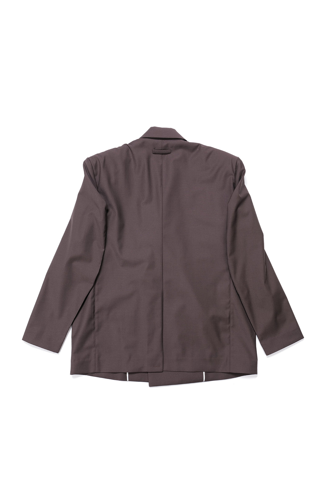 Cutted Seam Sleeve Double-Breasted Blazer
