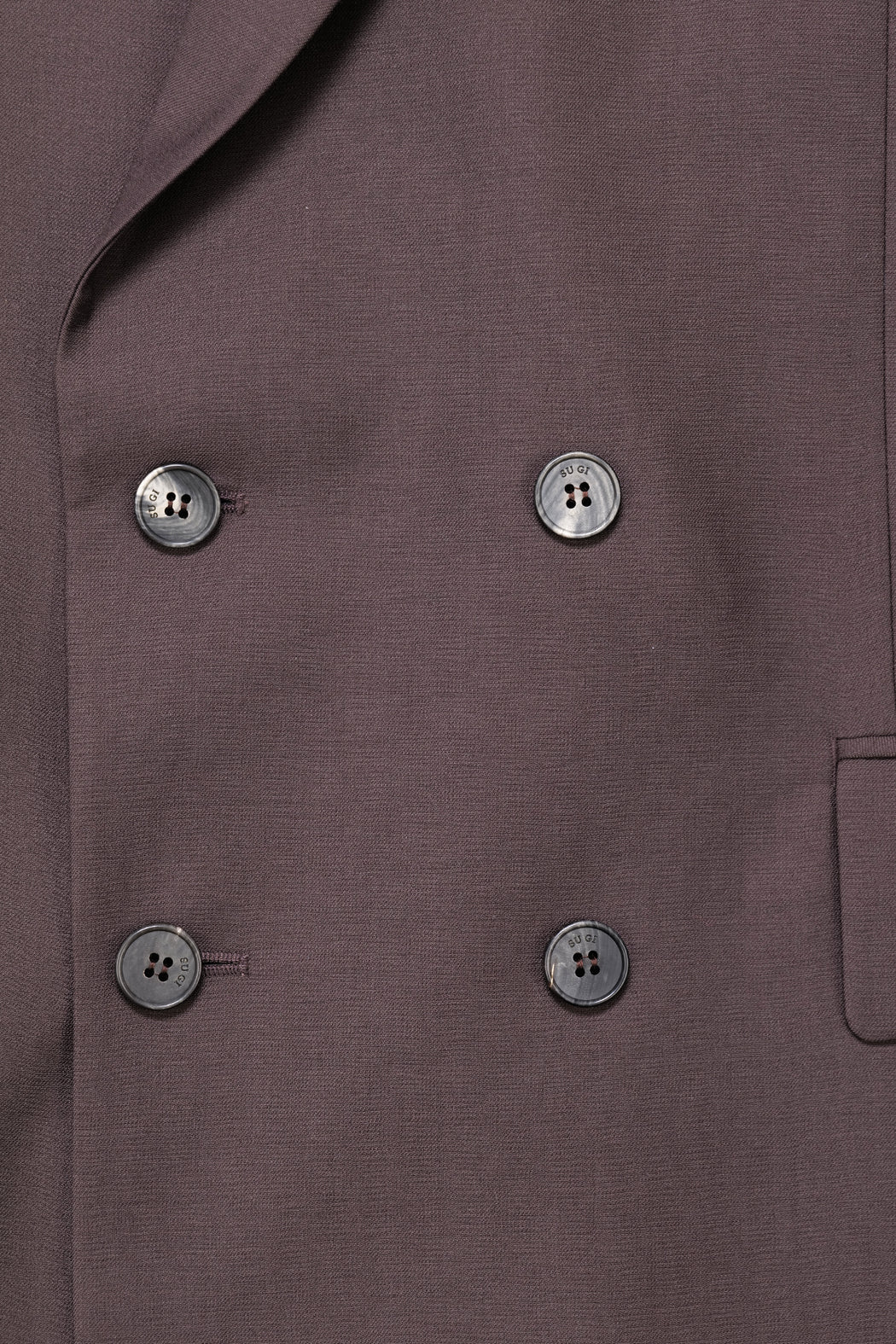 Cutted Seam Sleeve Double-Breasted Blazer