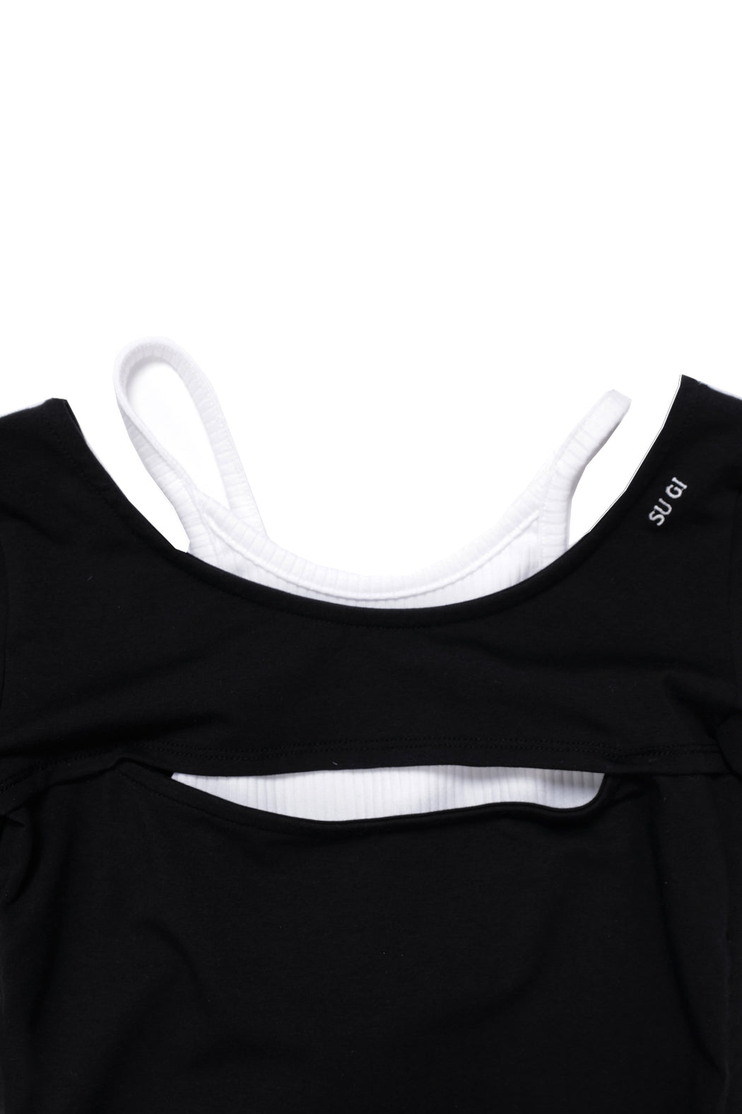 Halter Neck Top - Black/White