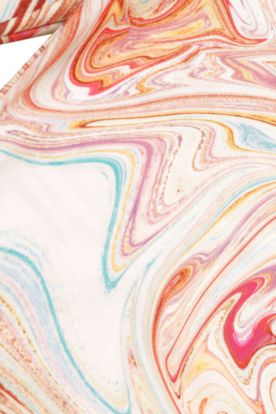 Marbling Print Top - Bronze
