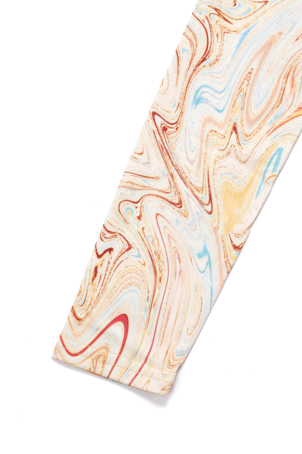 Marbling Print Top - Bronze