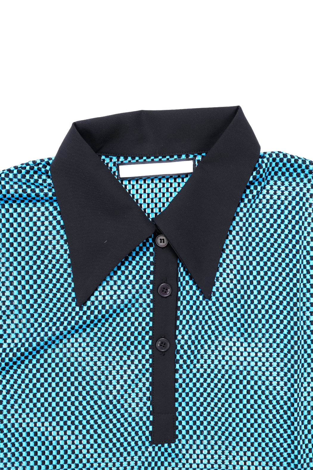 Polo Neck Knit Top