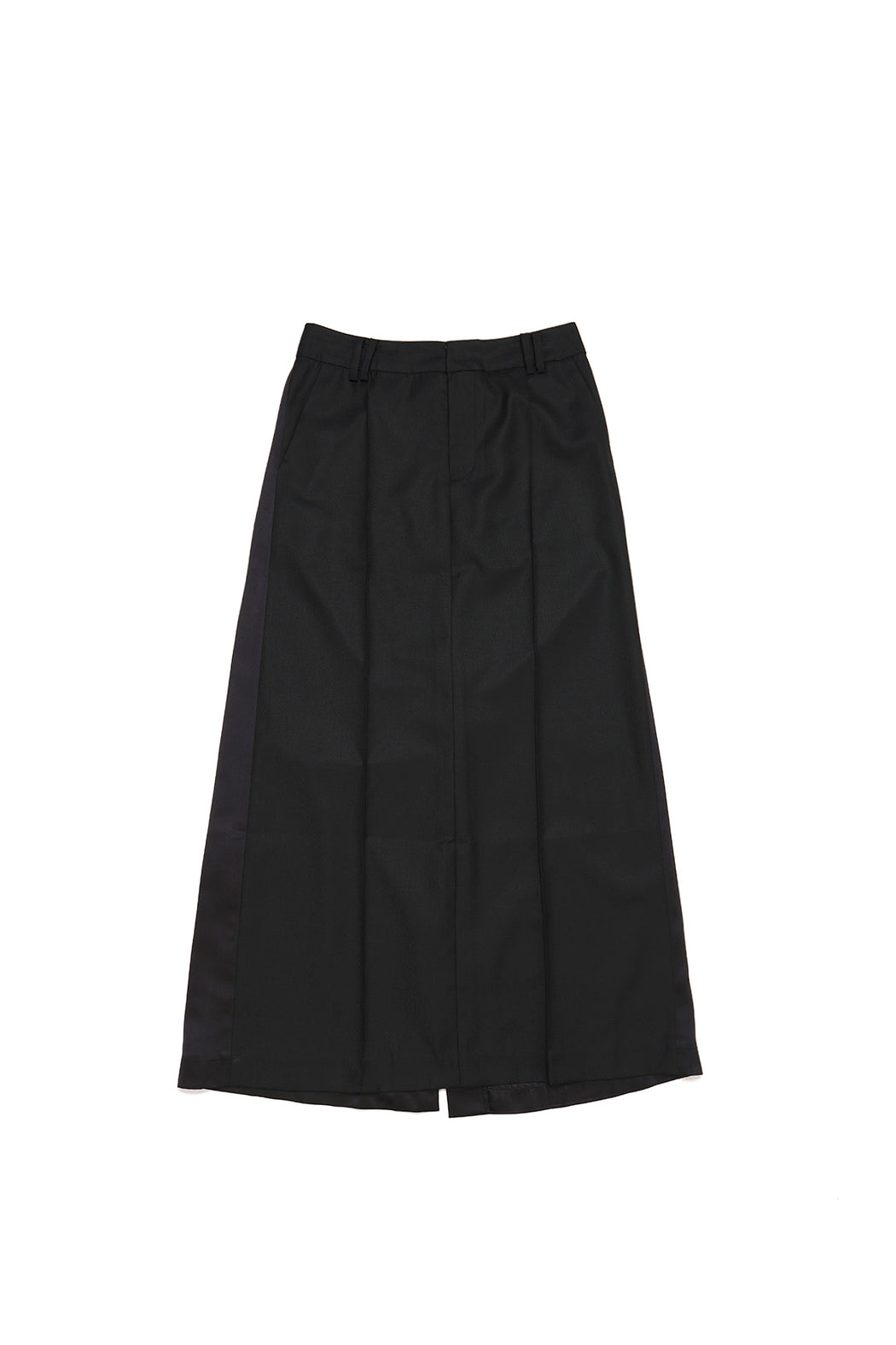 Paneled Long Skirt - Black