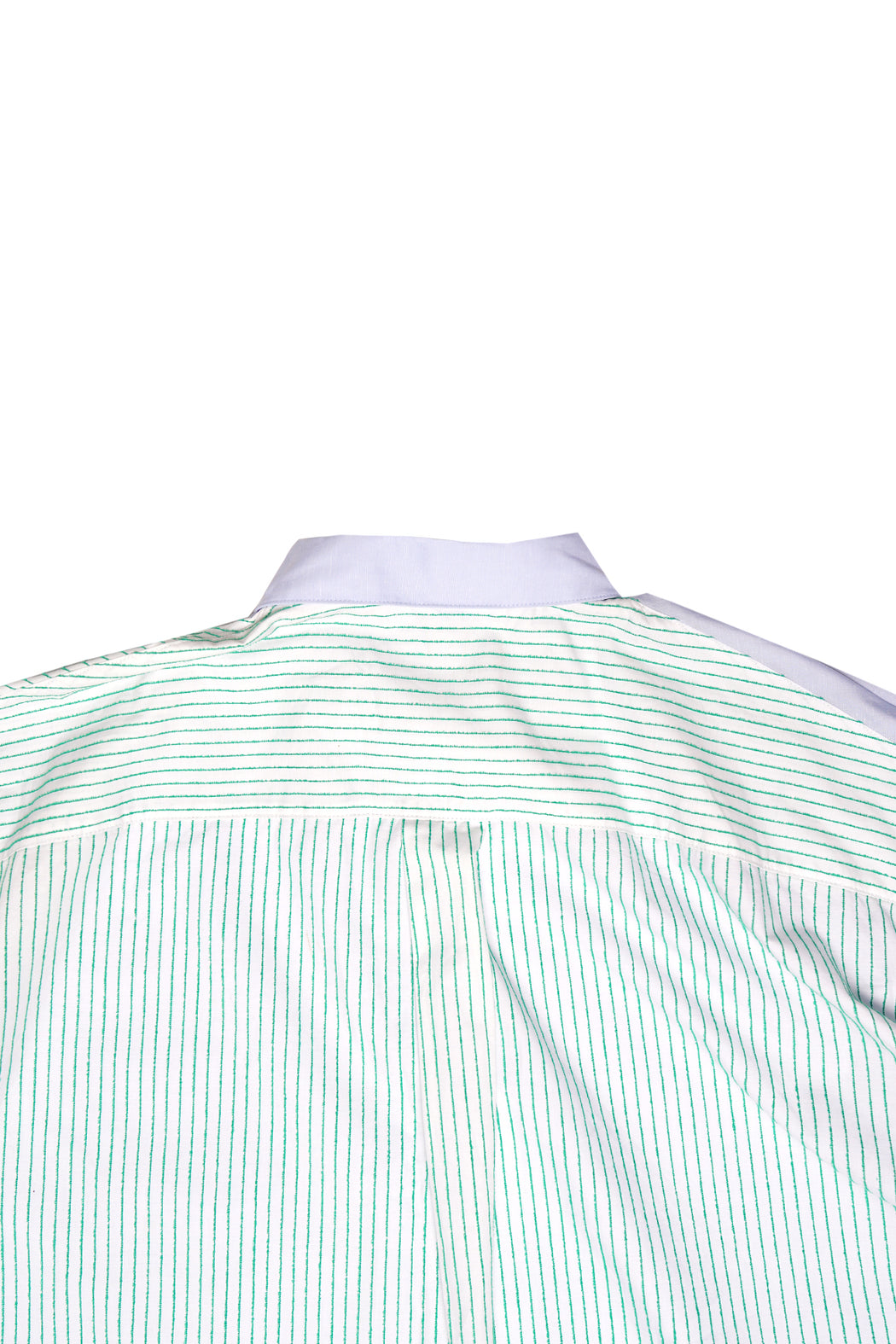 Four Sleeved Short Sleeve Shirt - Blue/Green Stripes