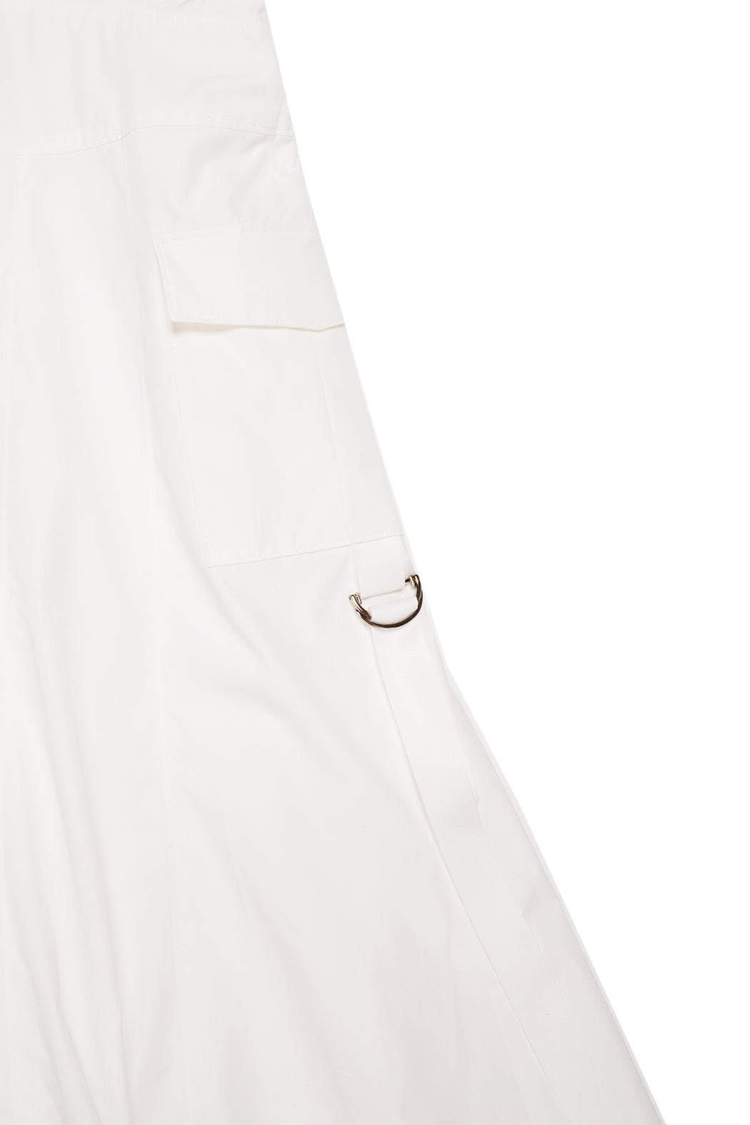 Cargo Flared Dress - White
