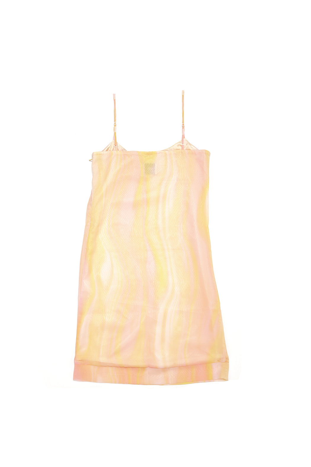 Watercolor Printed Dress - Yellow