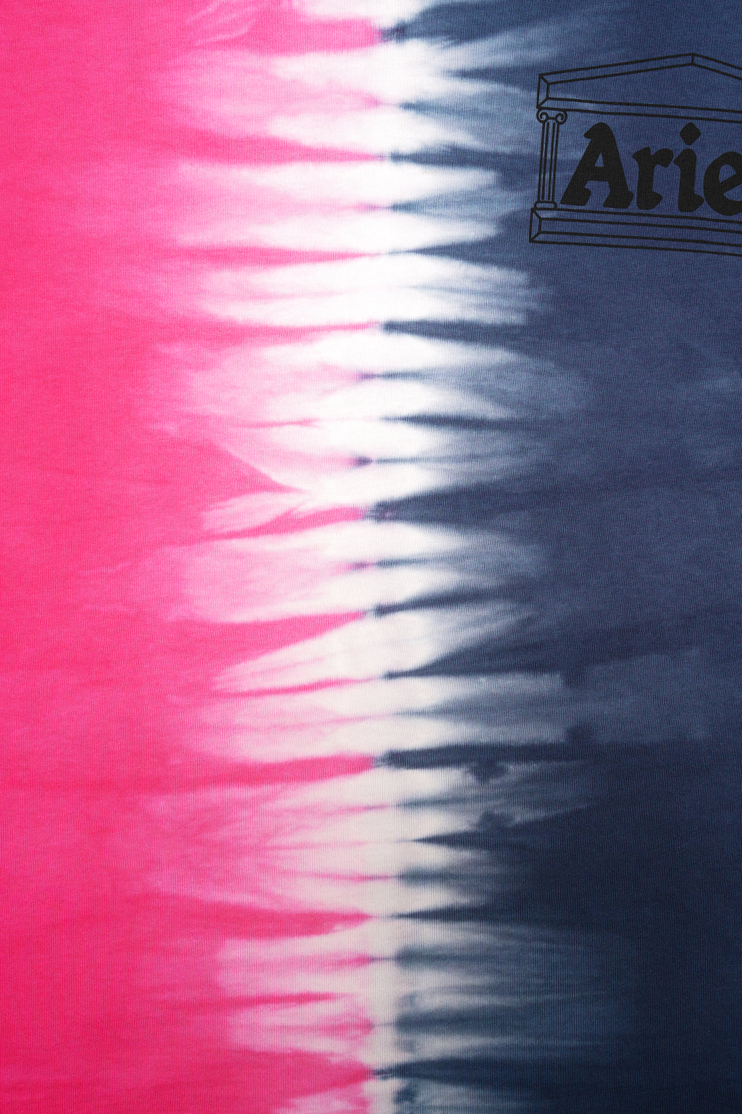 Tie Dye Half and Half Tee - Blue/Fuschia