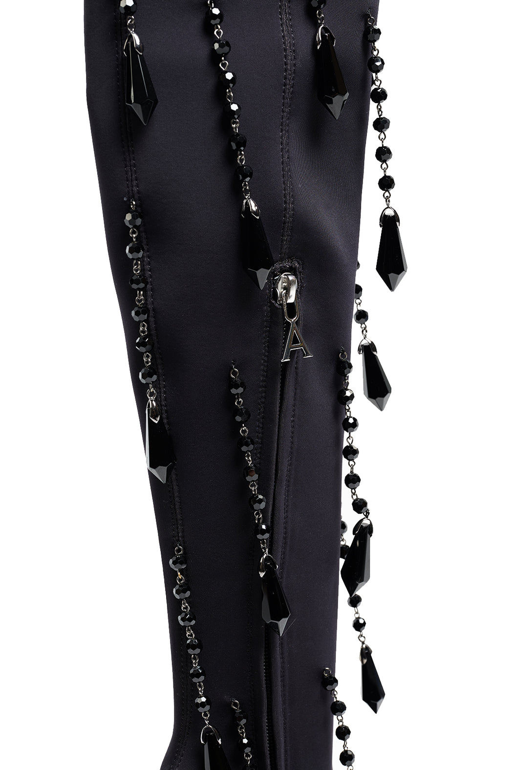 High Heel Thigh Boot - Black