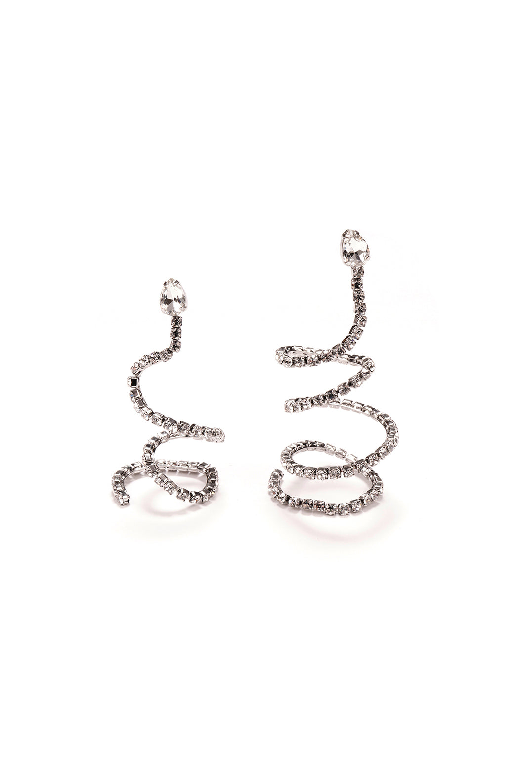Spiral Earrings - Silver