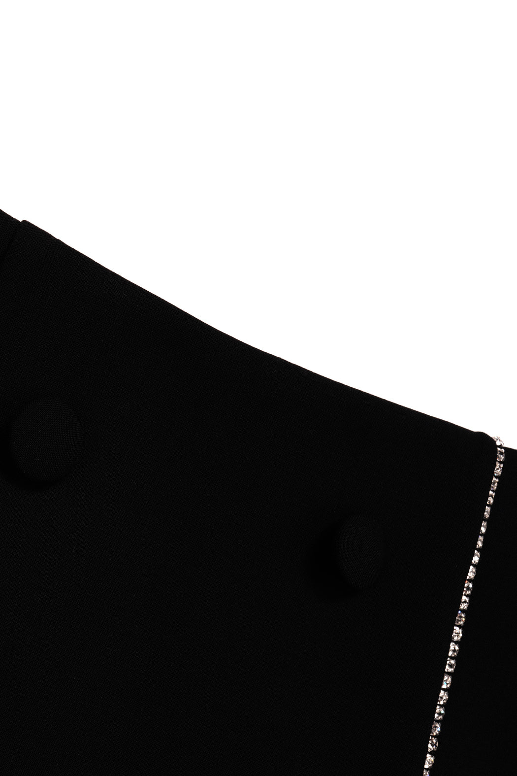 Crystal Wrap Mini Skirt - Black