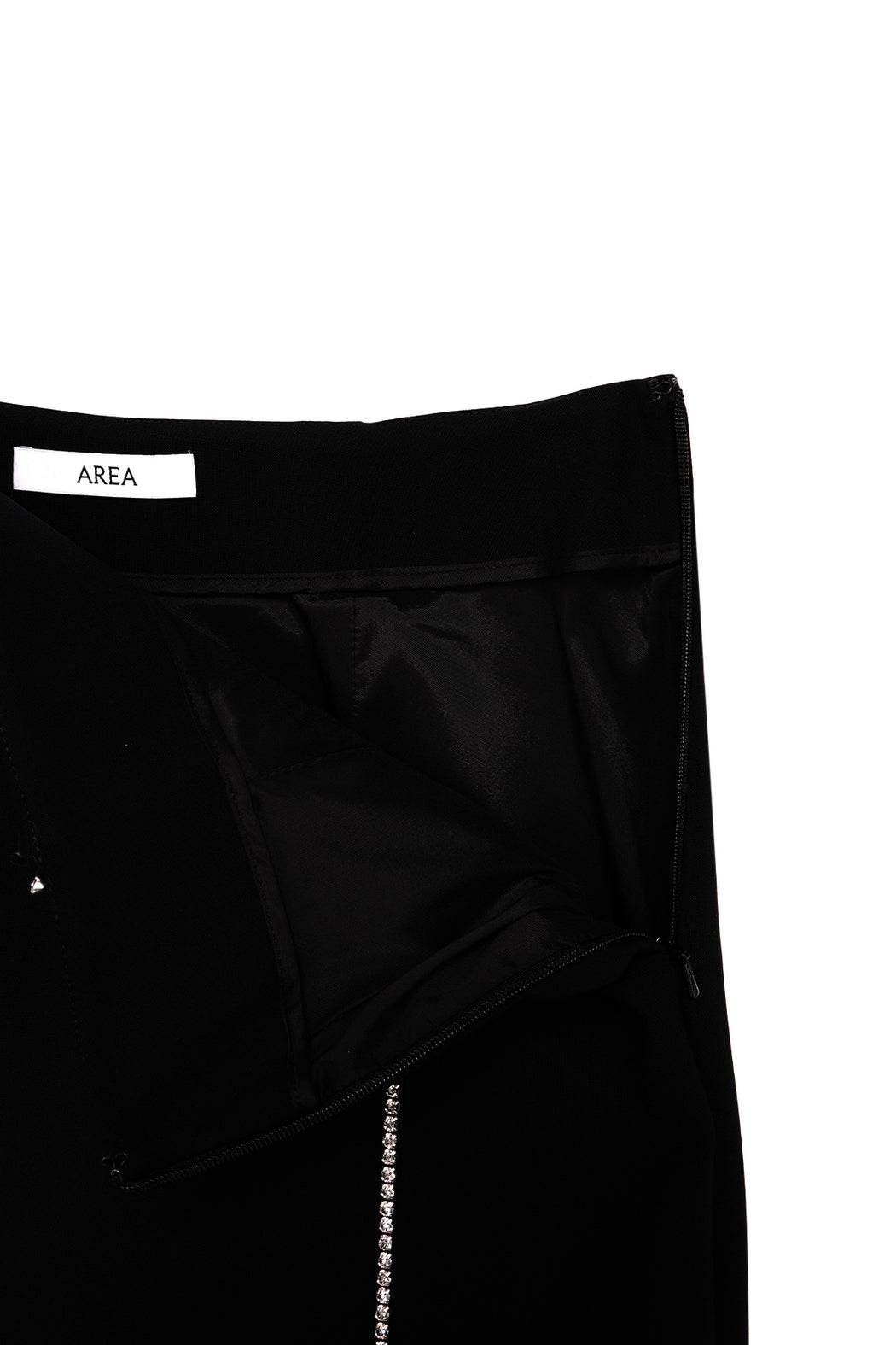 Crystal Wrap Mini Skirt - Black