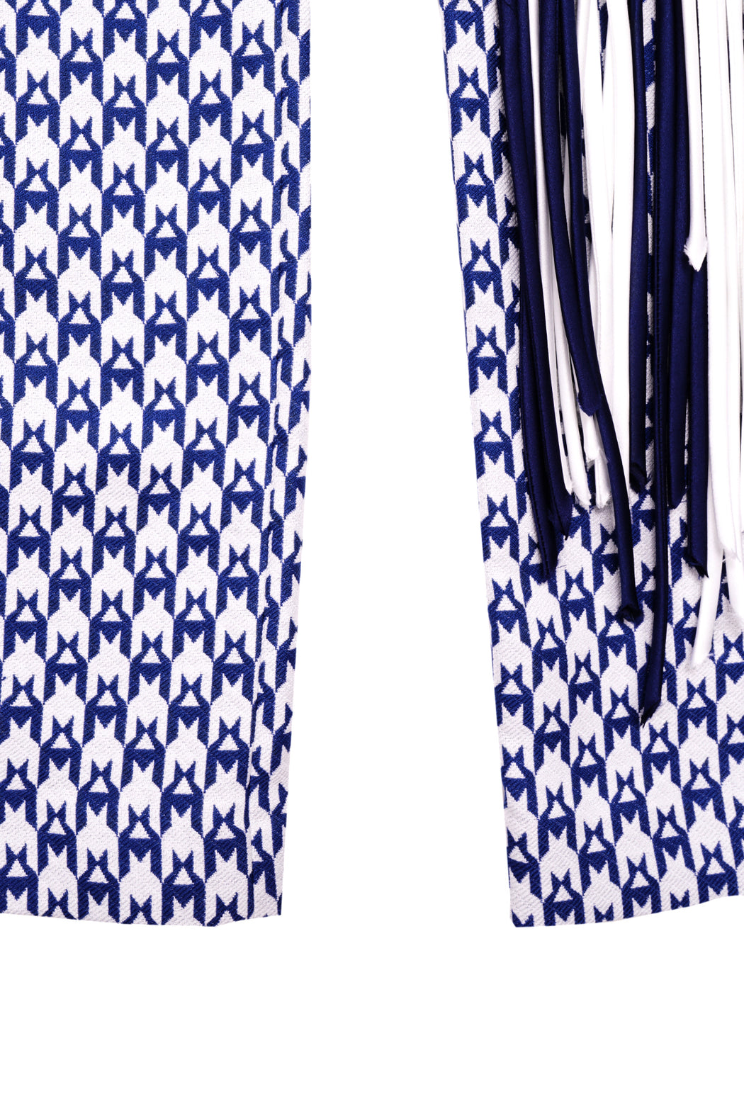 Fringe Straight Trouser - Royal White/Blue