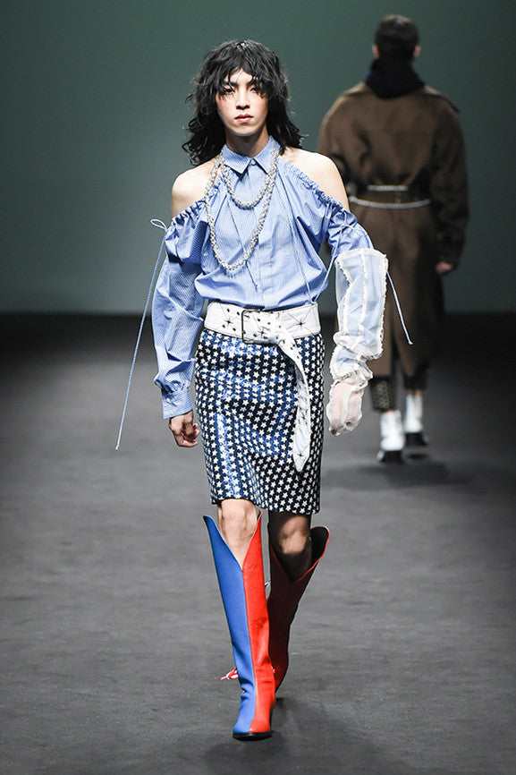Spangle Skirt - Blue