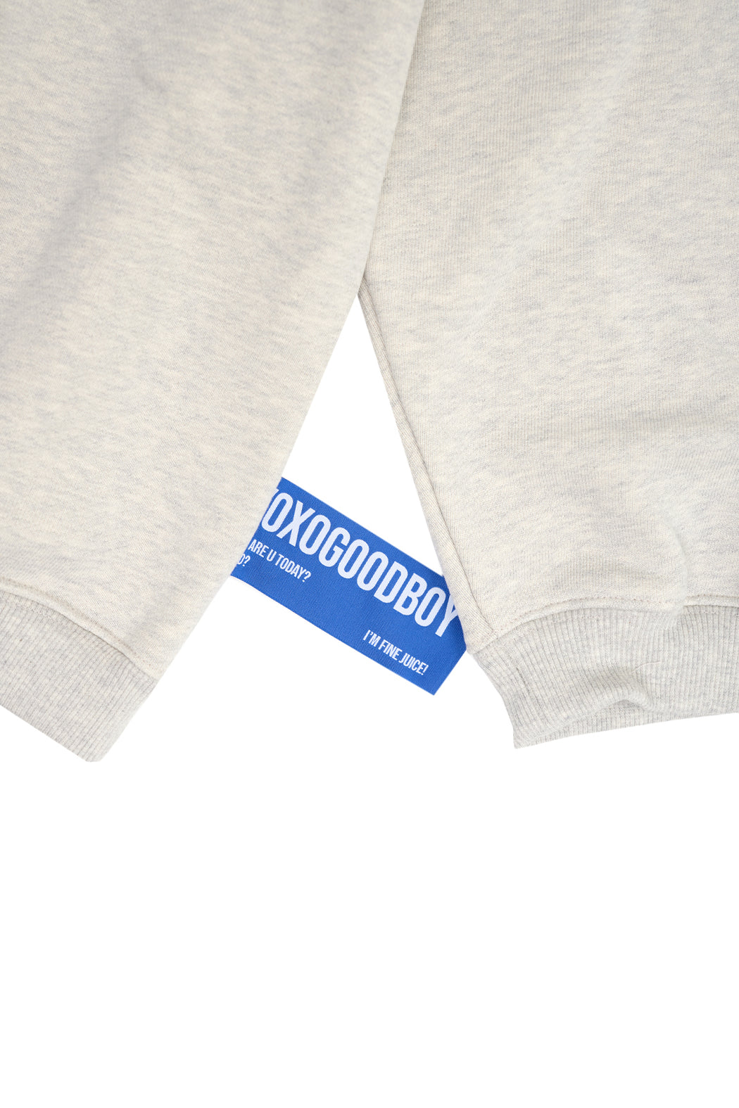 Oversize Rainbow Hoodie - Grey