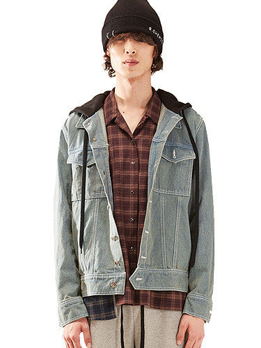 Hood Denim Jacket
