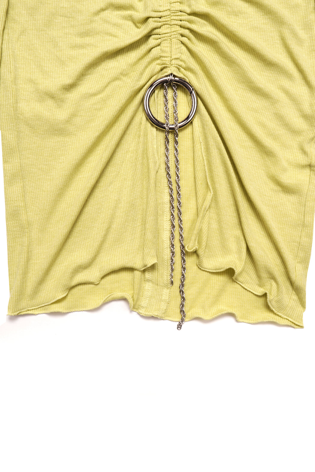 Rib V Neck - Green