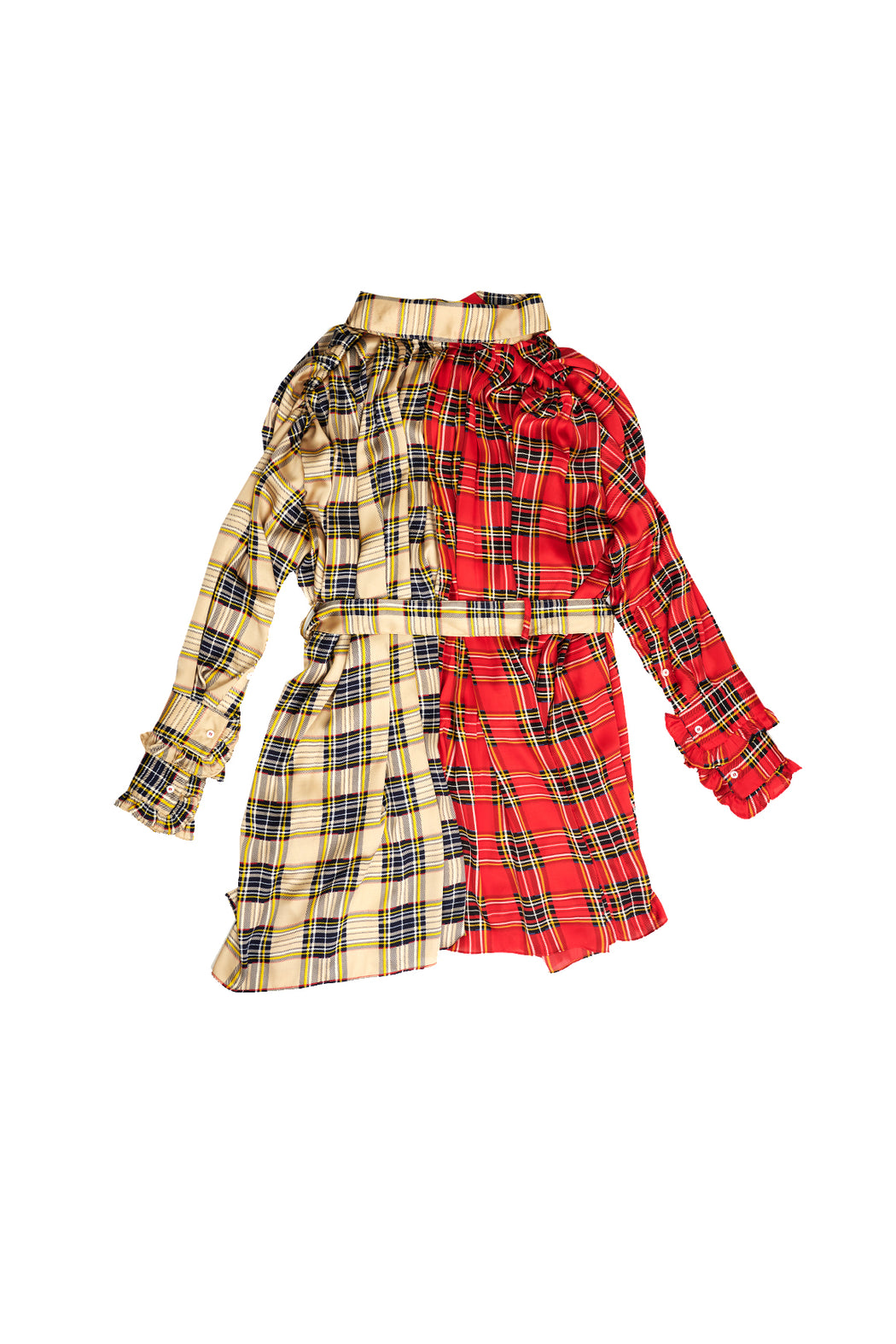 Flowy Shirt - Tartancheck Red Beige