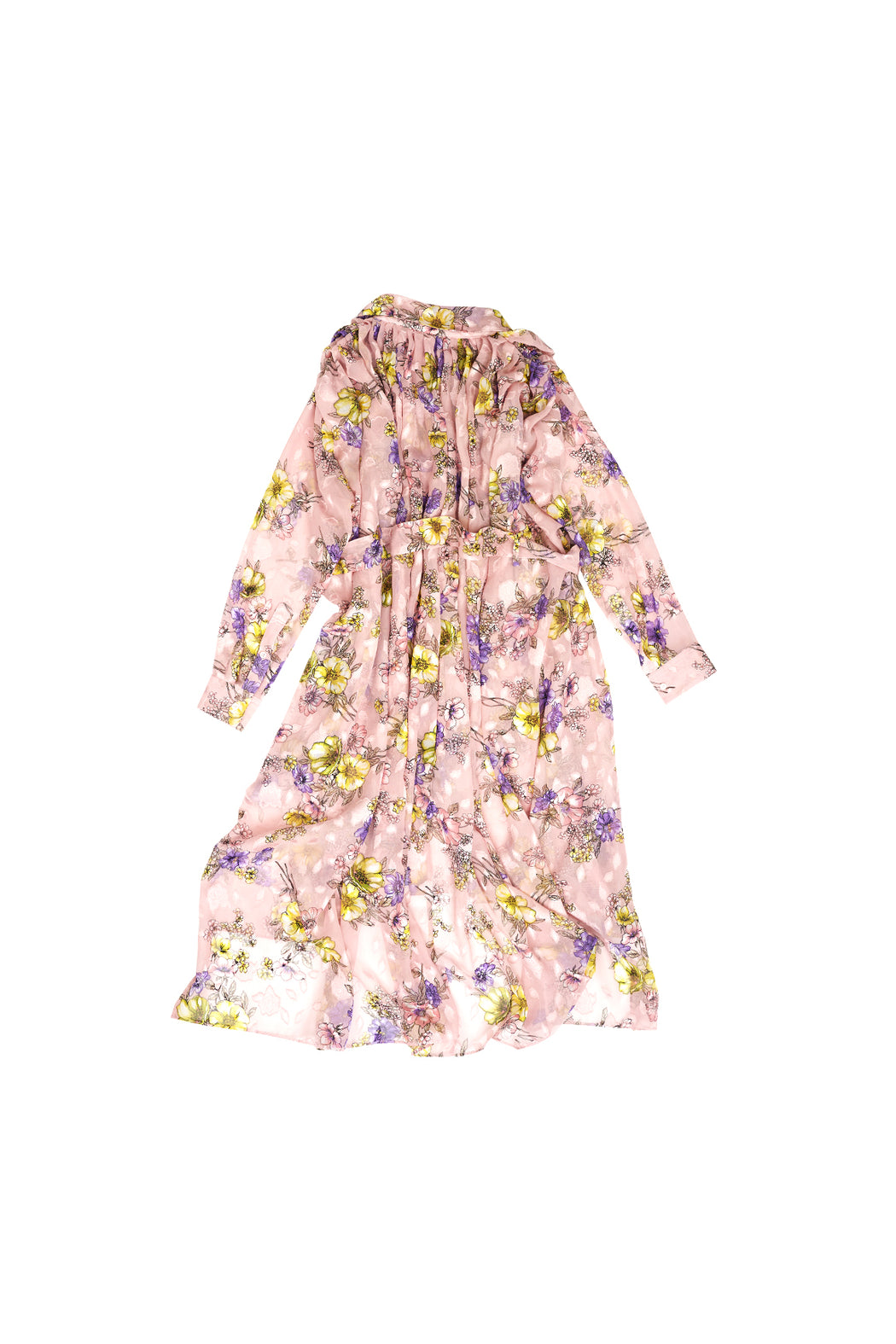 Floral Long Dress - Pink