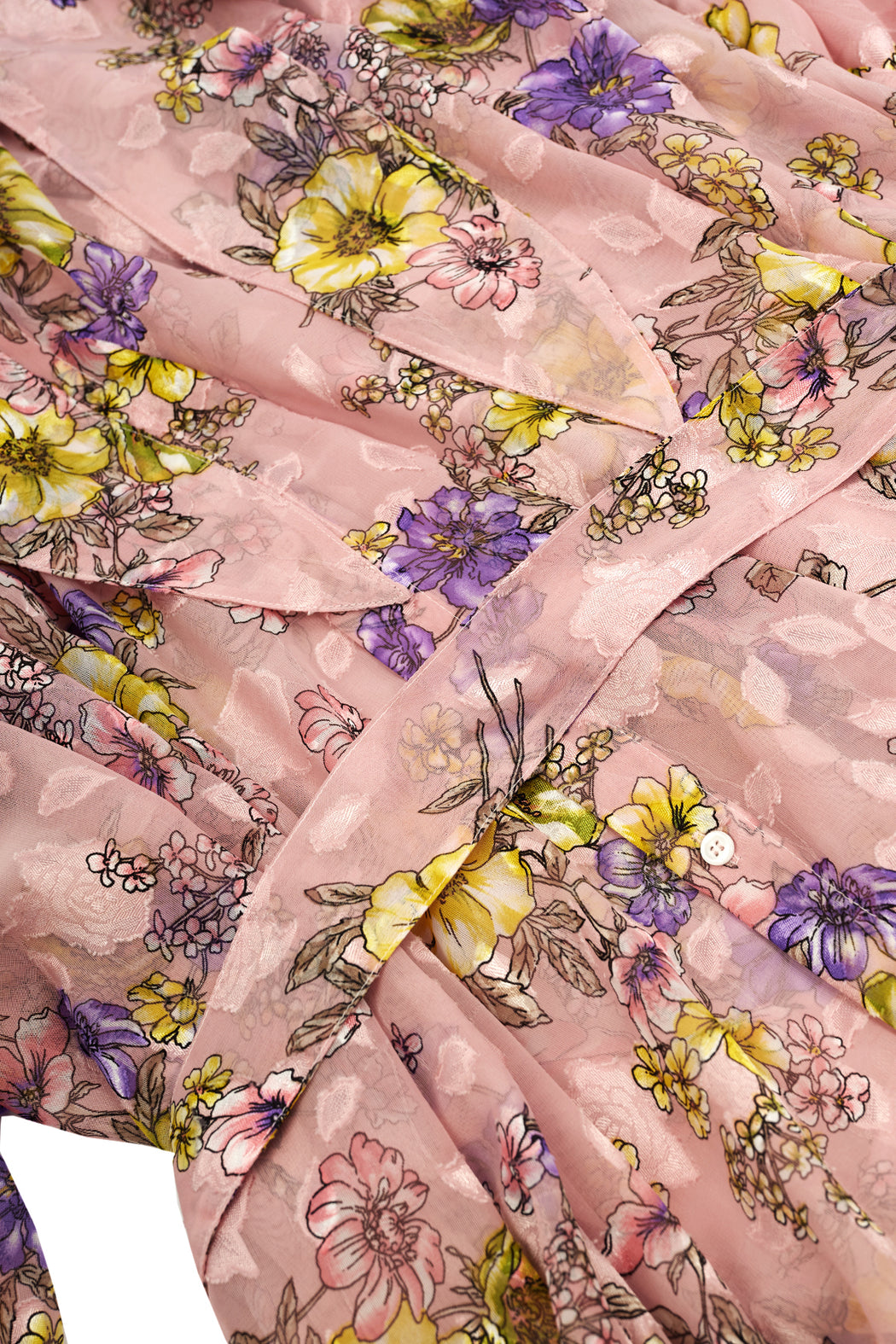Floral Long Dress - Pink